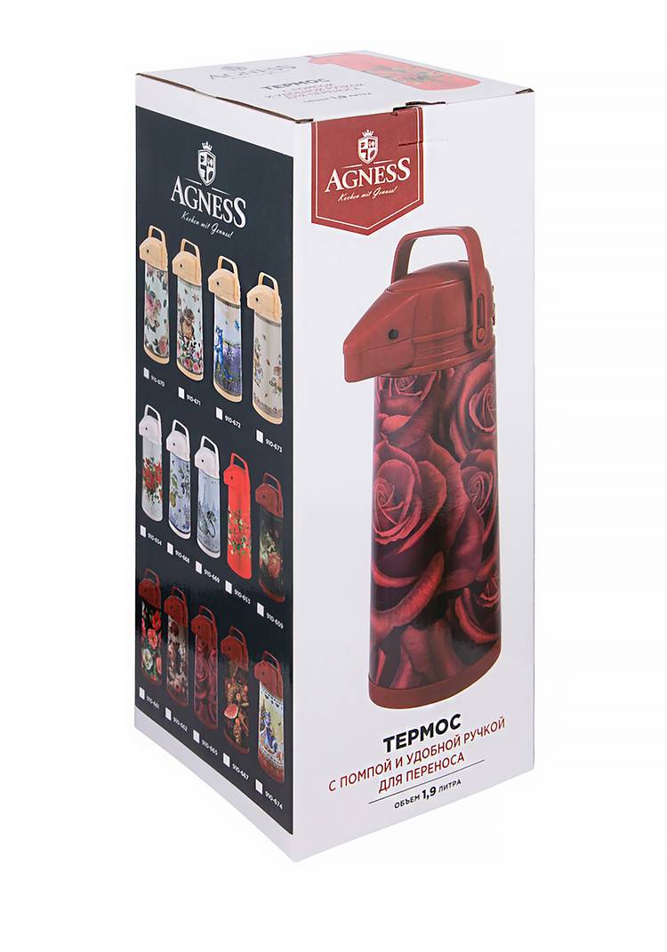 Термос со стеклянной колбой и помпой шир.  750, рис. 16