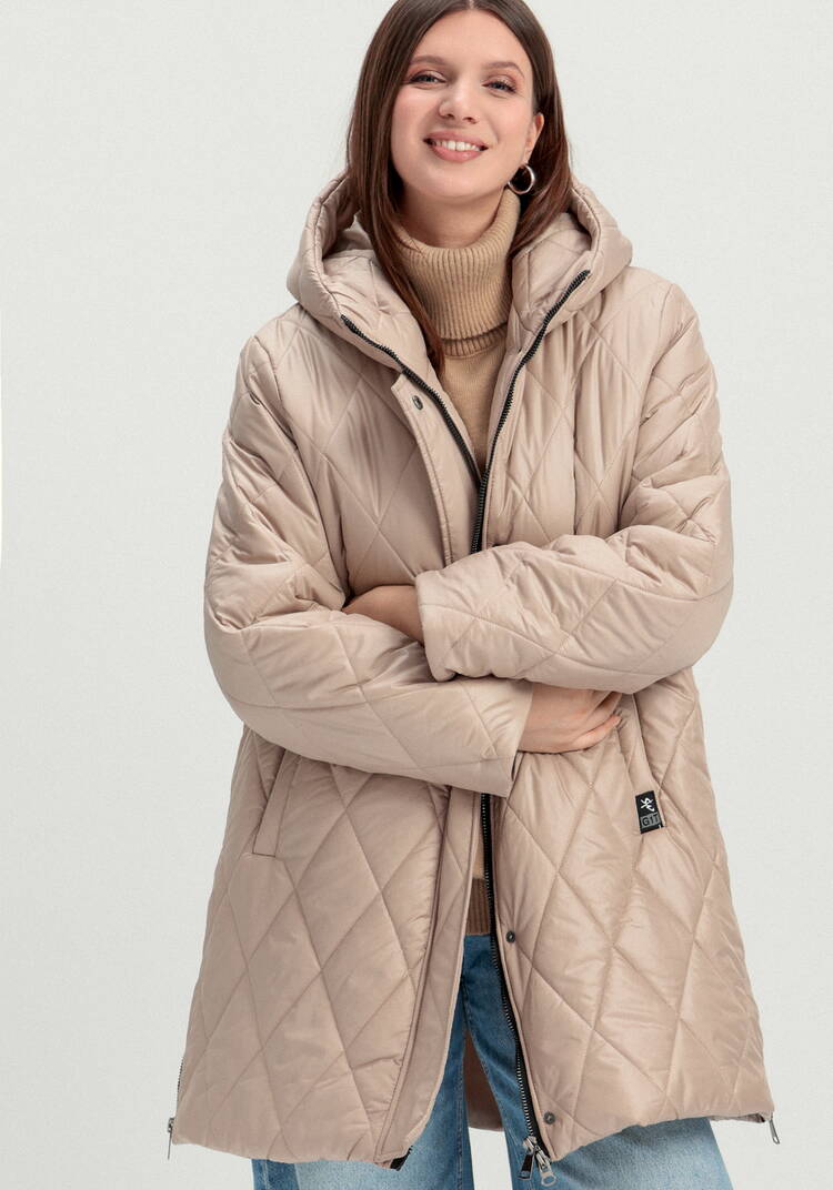 Куртка на молнии со стежкой ромбами шир.  750, рис. 42