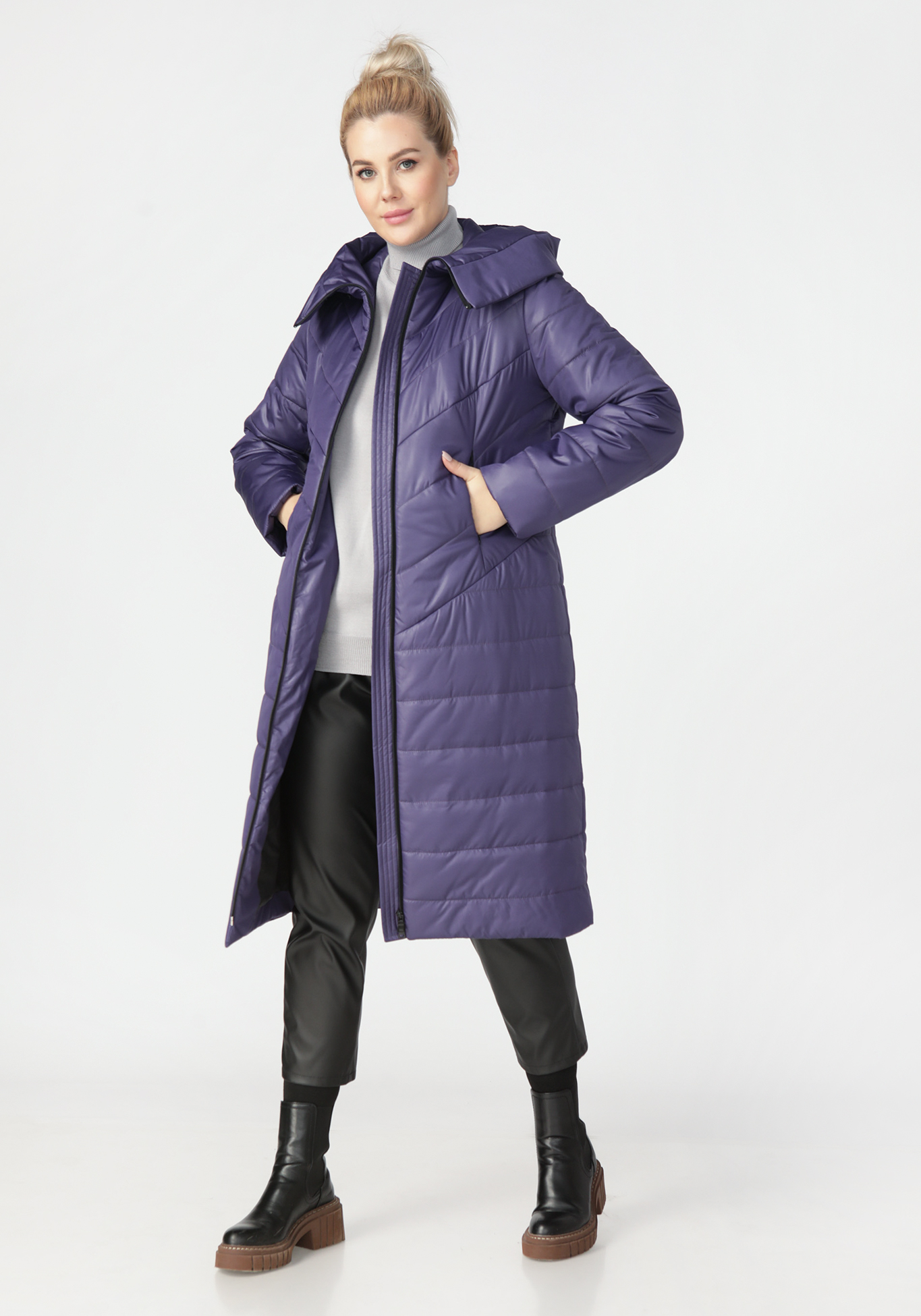 

Пальто женское "Пепер", Фиолетовый