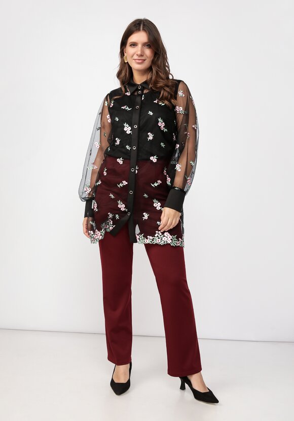 Блуза с топом шир.  580, рис. 2