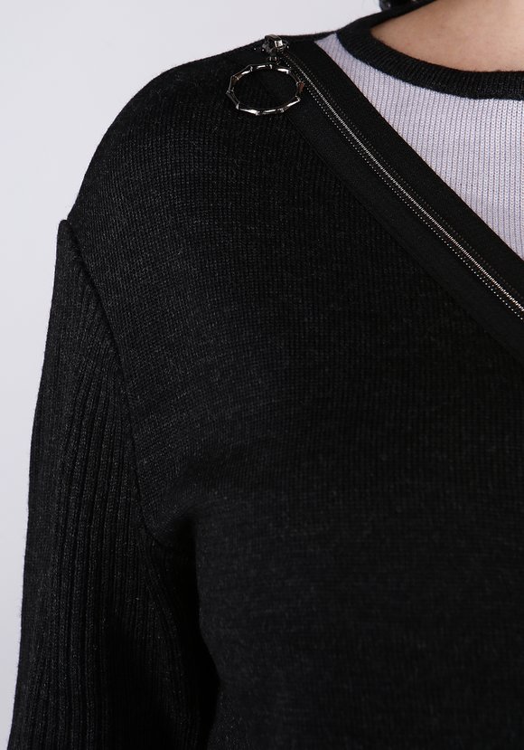 Платье с асимметричной молнией спереди шир.  580, рис. 12