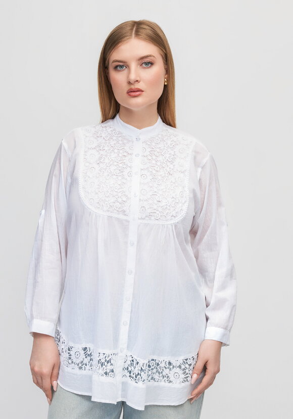 Блуза с кружевом Эстер шир.  580, рис. 4