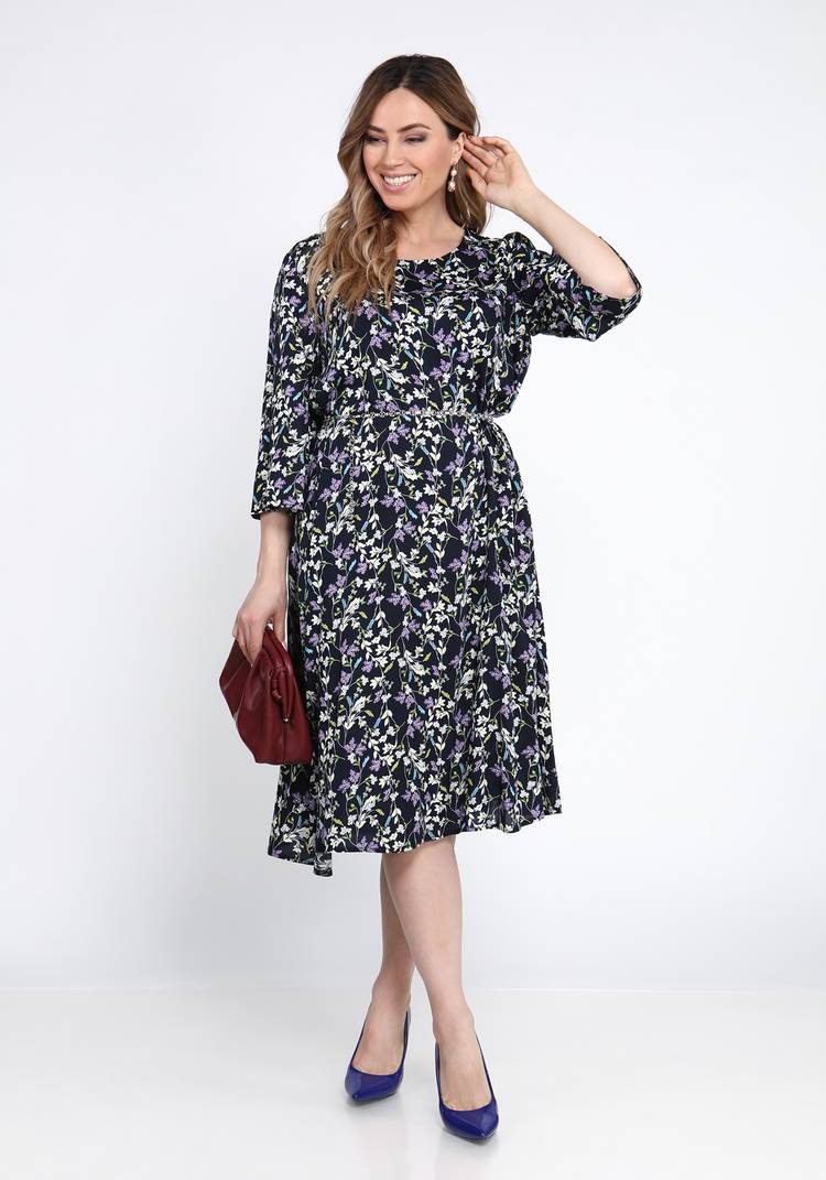 Платье с принтом мильфлер шир.  750, рис. 13