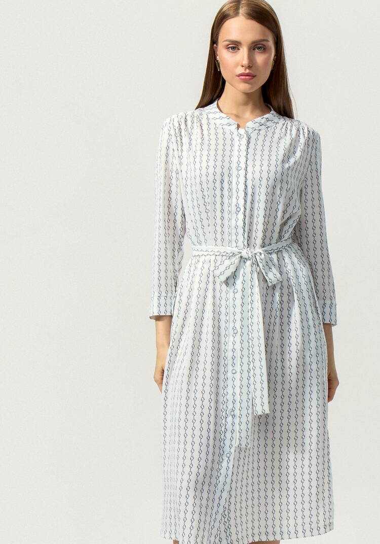 Платье-рубашка с воротником-стойкой шир.  750, рис. 17