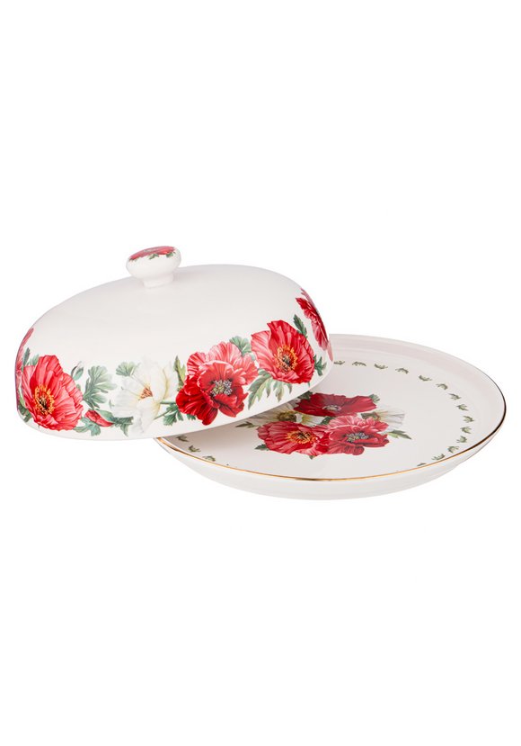 Блюдо из фарфора круглое с крышкой шир.  580, рис. 2