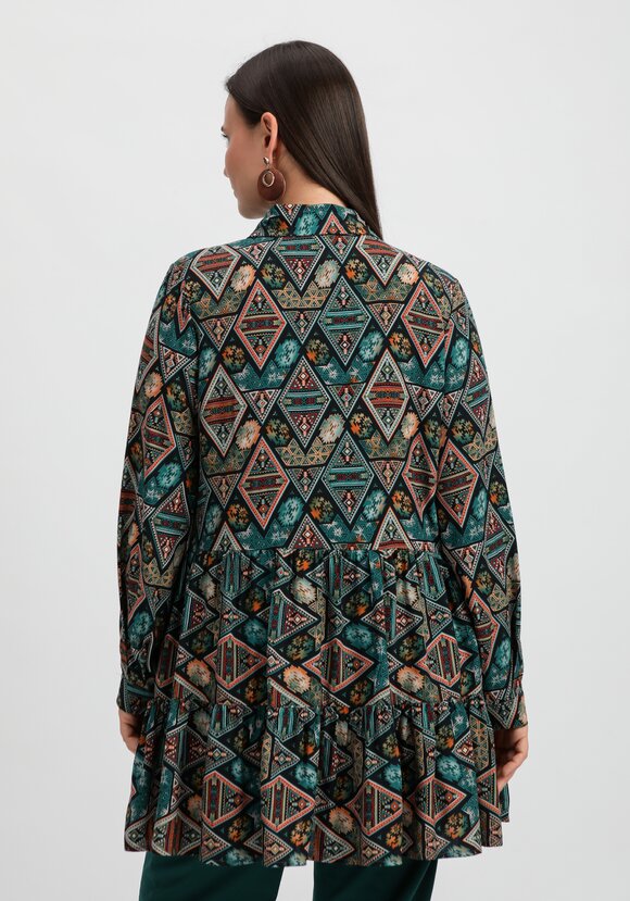 Блуза оверсайз с ярусами шир.  580, рис. 11