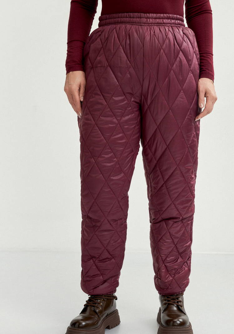 Брюки стеганые, утеплённые Элина шир.  750, рис. 16