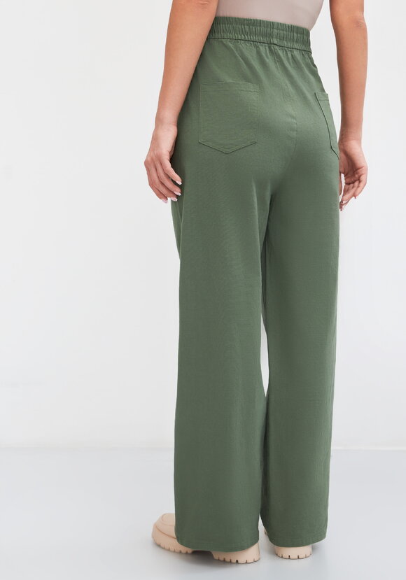 Брюки на резинке по поясу, прямые Симона шир.  580, рис. 9