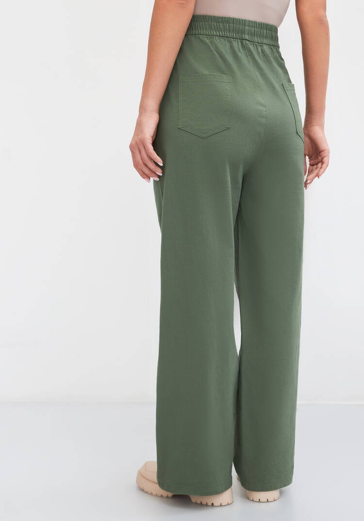 Брюки на резинке по поясу, прямые Симона шир.  750, рис. 9