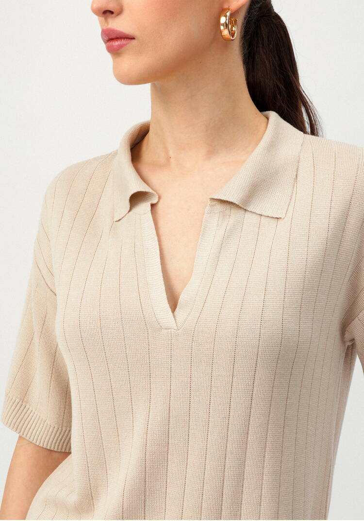 Поло удлиненное с вертикальной полосой шир.  750, рис. 5