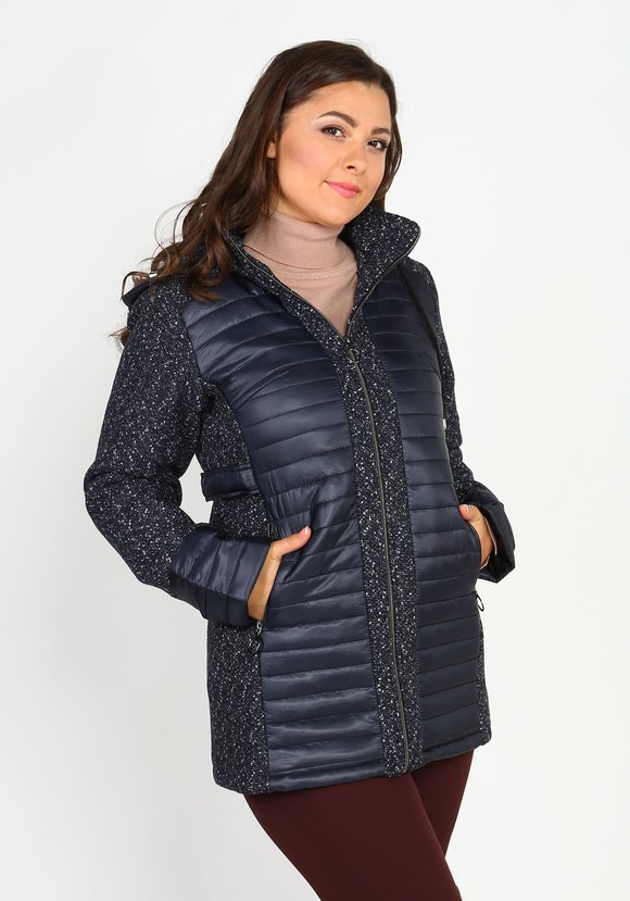 Куртка утепленная приталенная на молнии шир.  580, рис. 1