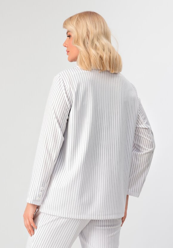 Пиджак однобортный в полоску шир.  580, рис. 13