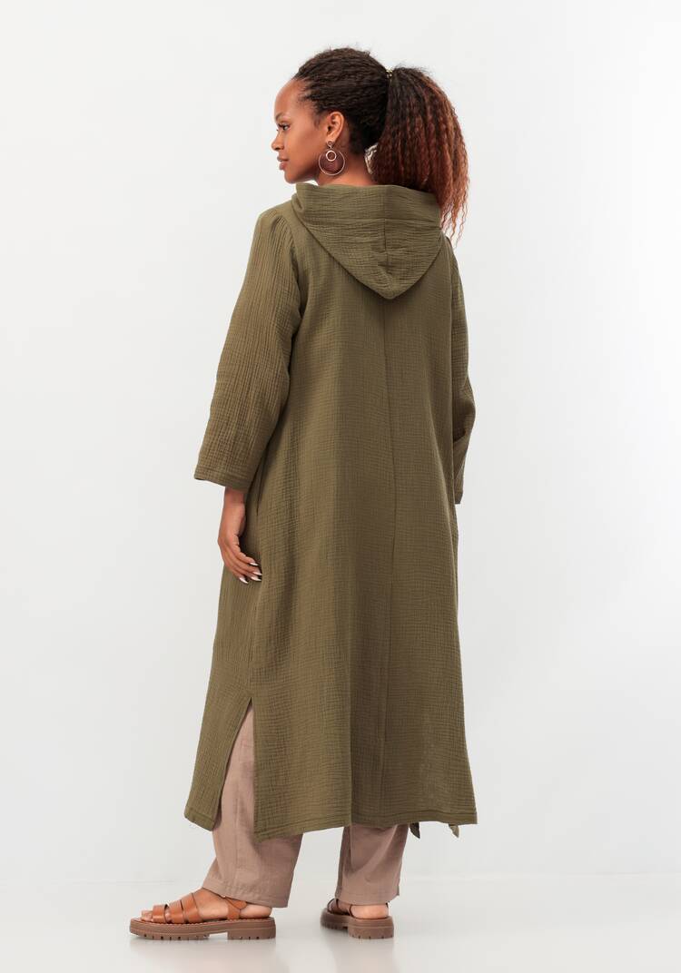 Кардиган удлиненный с капюшоном шир.  750, рис. 3