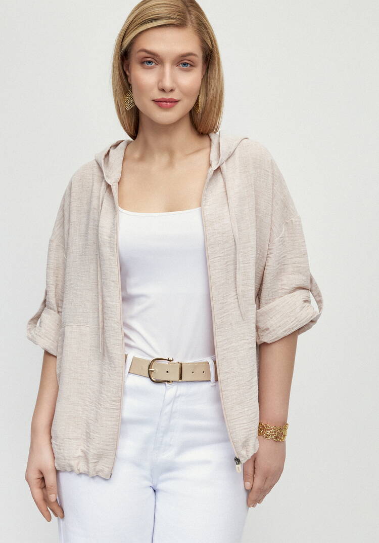 Пыльник изо льна на молнии шир.  750, рис. 1