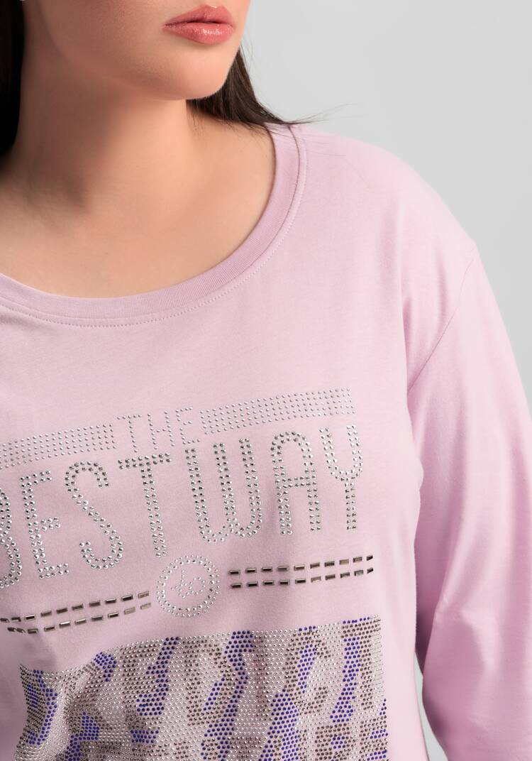 Лонгслив с декором из страз шир.  750, рис. 31