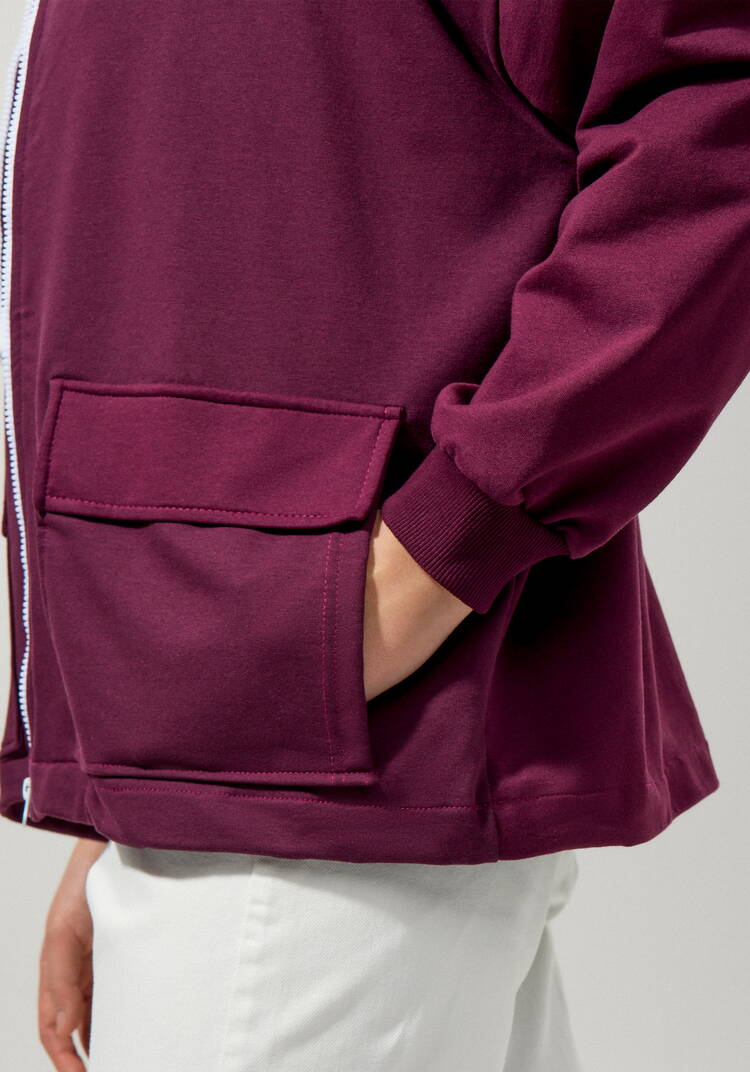 Бомбер с накладными карманами шир.  750, рис. 11