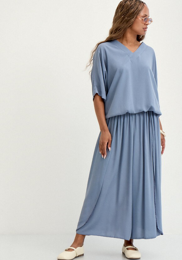 Юбка-брюки свободного кроя на резинке шир.  580, рис. 6