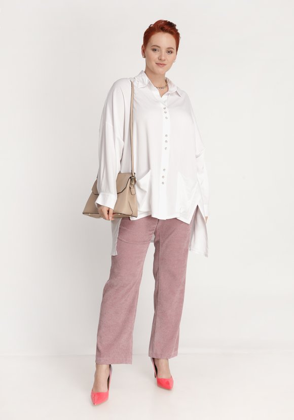 Блуза на пуговицах с карманами шир.  580, рис. 1