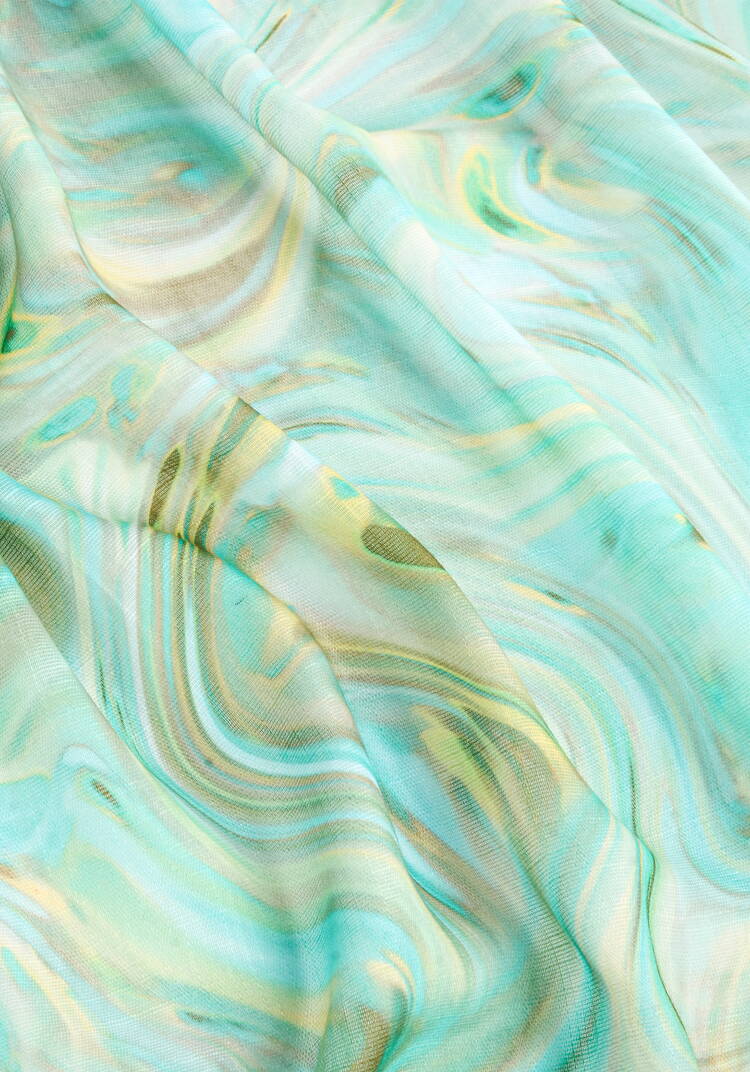 Палантин облегченный с принтом шир.  750, рис. 4