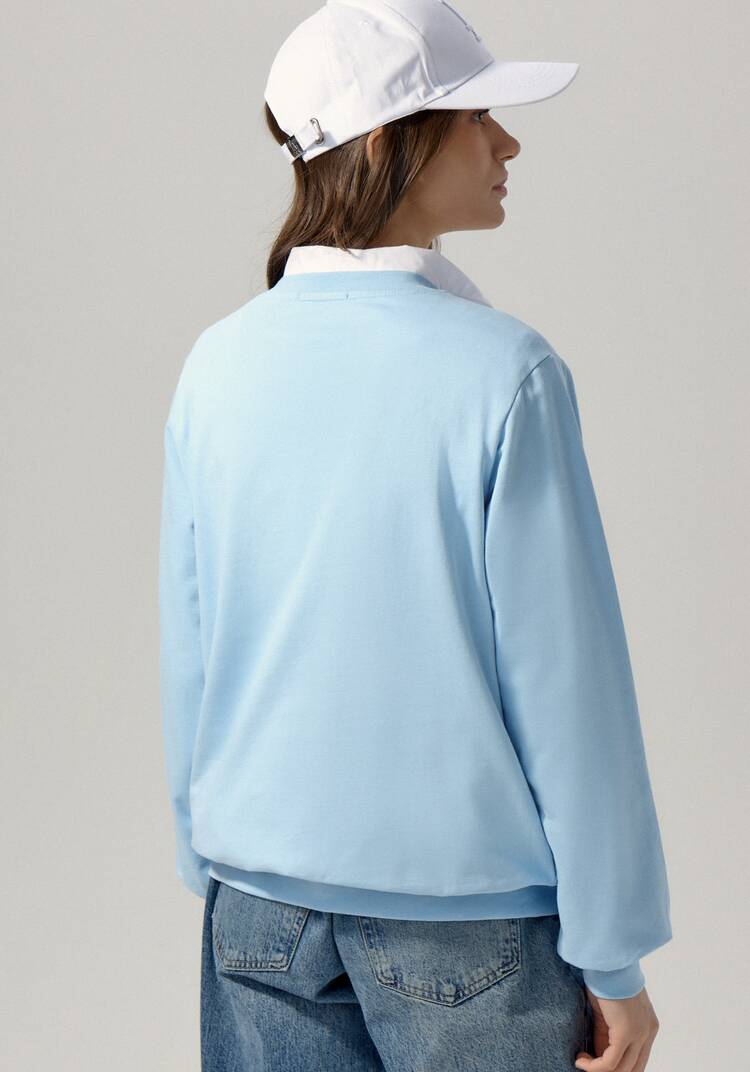 Свитшот с объемным принтом на груди шир.  750, рис. 23