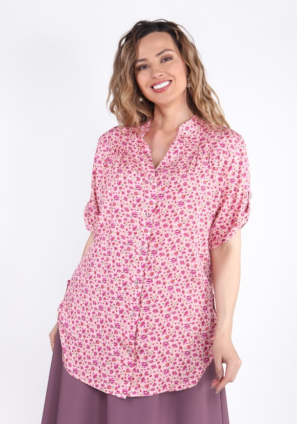 Блуза-рубашка Аленький цветочек шир.  580, рис. 9