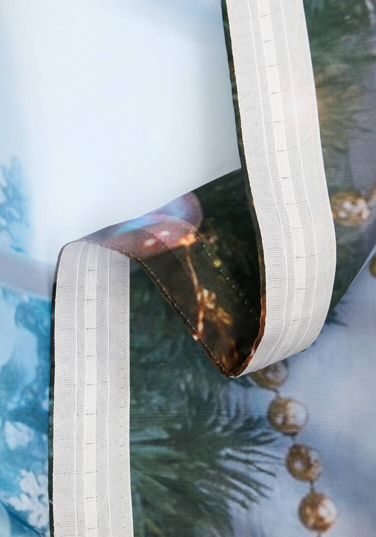 Штора Зимний сюжет шир.  750, рис. 16