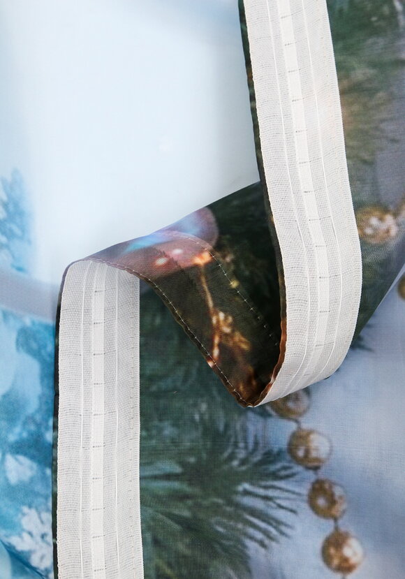 Штора Зимний сюжет шир.  580, рис. 16