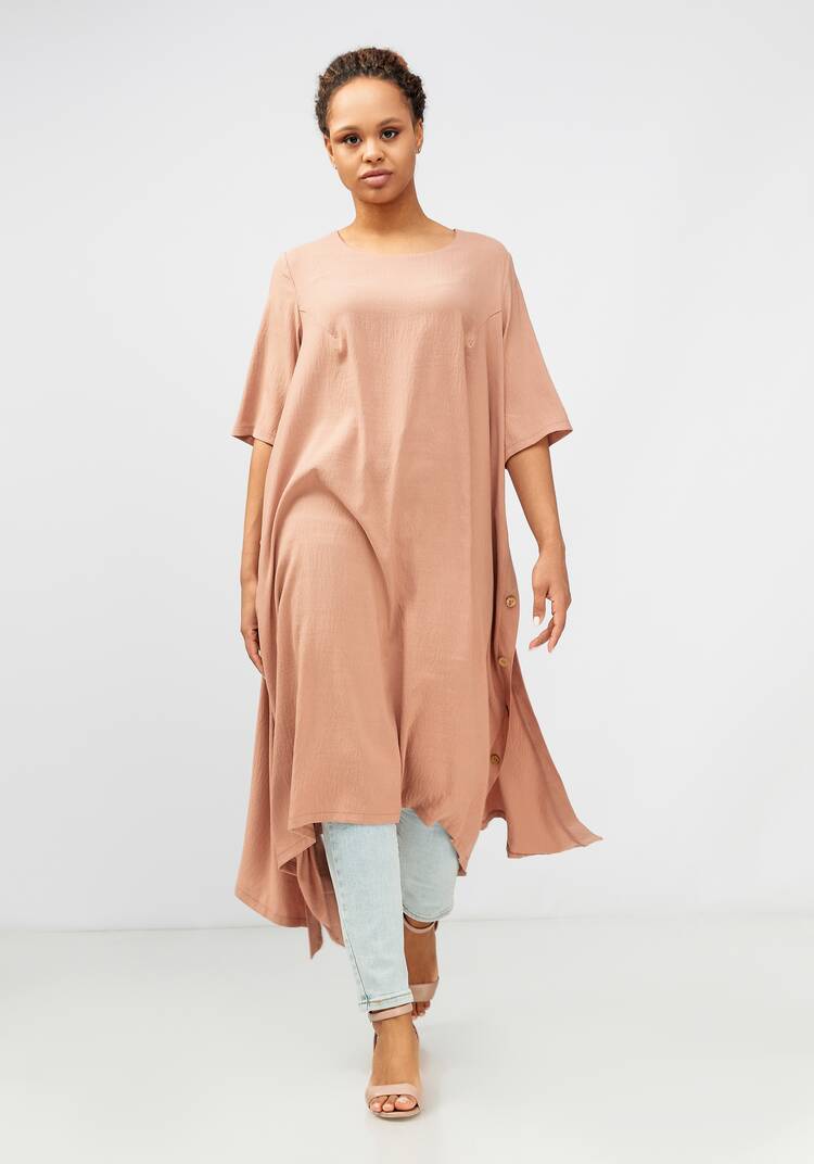 Удлиненная туника с разрезами шир.  750, рис. 10