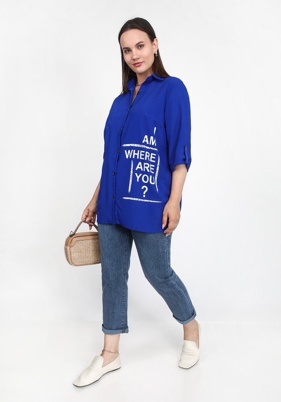 Блуза Любимые слова шир.  580, рис. 1