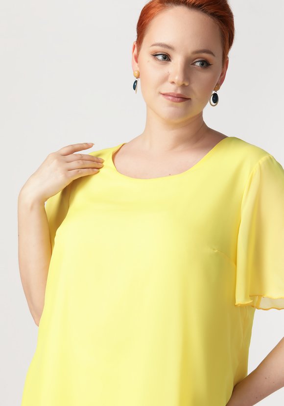 Блузка из шифона НОА шир.  580, рис. 4