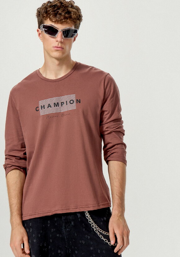 Лонгсливы с лаконичным принтом, 2 шт. шир.  580, рис. 42