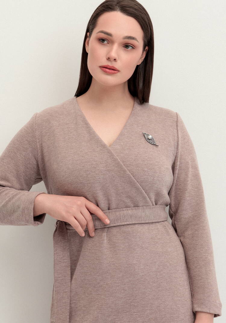 Платье трикотажное с поясом шир.  750, рис. 11