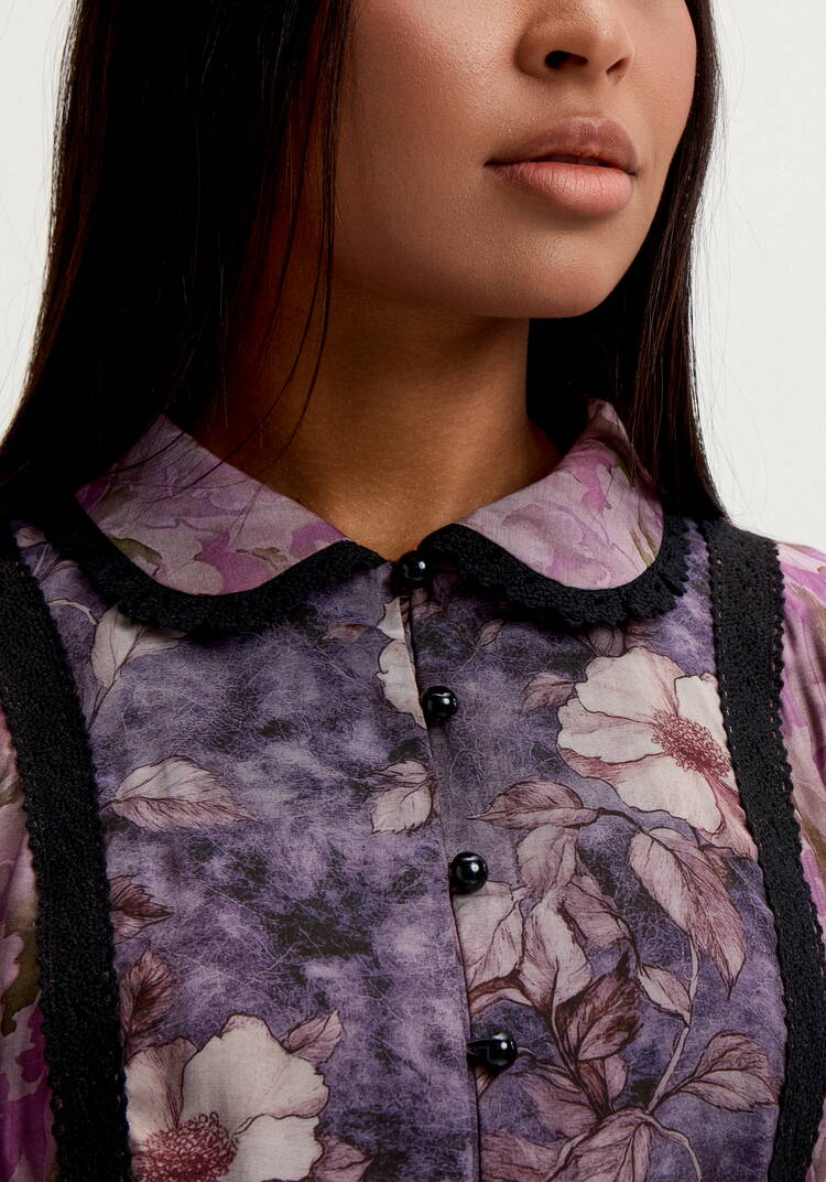 Платье с вставками кружева шир.  750, рис. 13