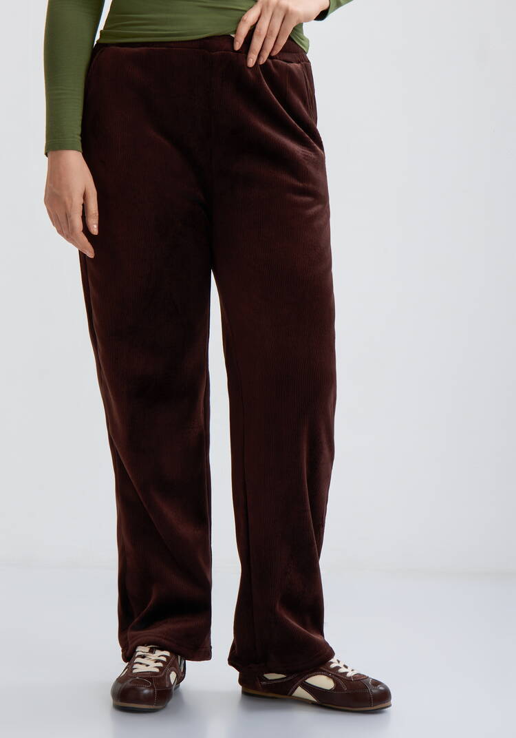 Брюки вельветовые утепленные шир.  750, рис. 14