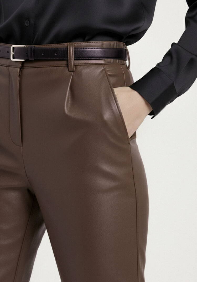 Брюки из эко-кожи Амабель шир.  750, рис. 5