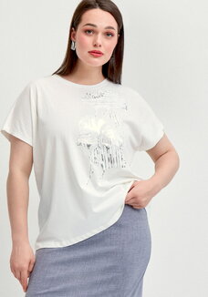 Футболка с металлизированным напылением