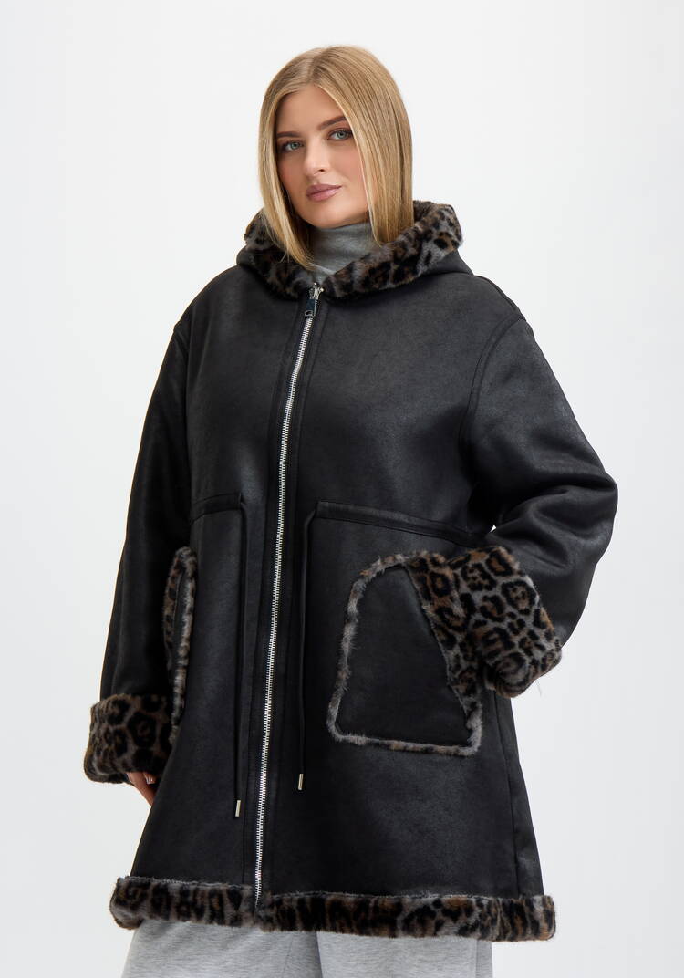 Дубленка Леопардовый шарм шир.  750, рис. 3