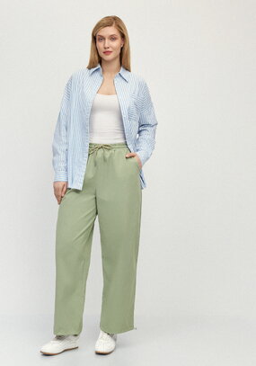 Брюки хлопковые с утягивающим фиксатором