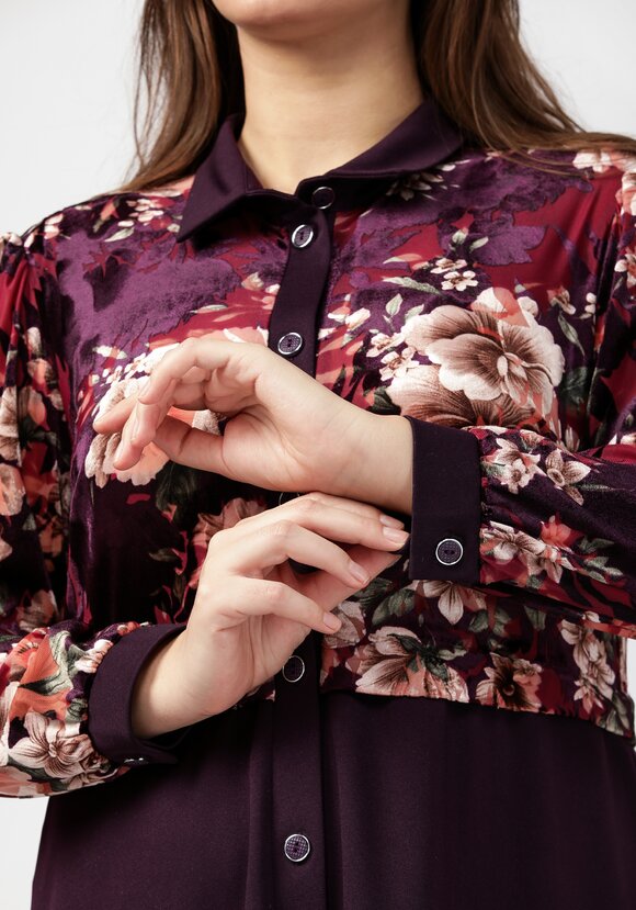 Платье из комбинированной ткани Джесс шир.  580, рис. 4