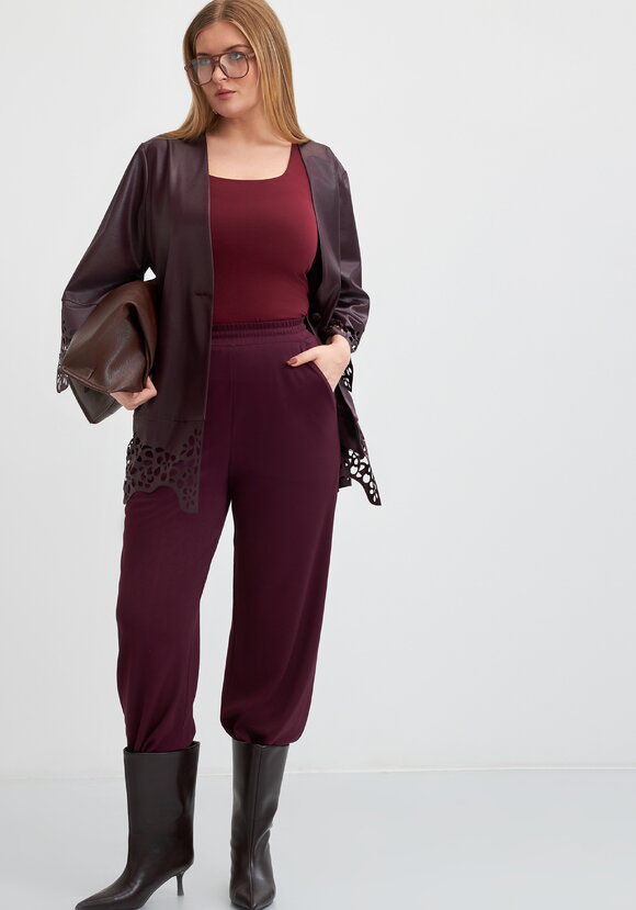 Брюки трикотажные свободного кроя шир.  580, рис. 6