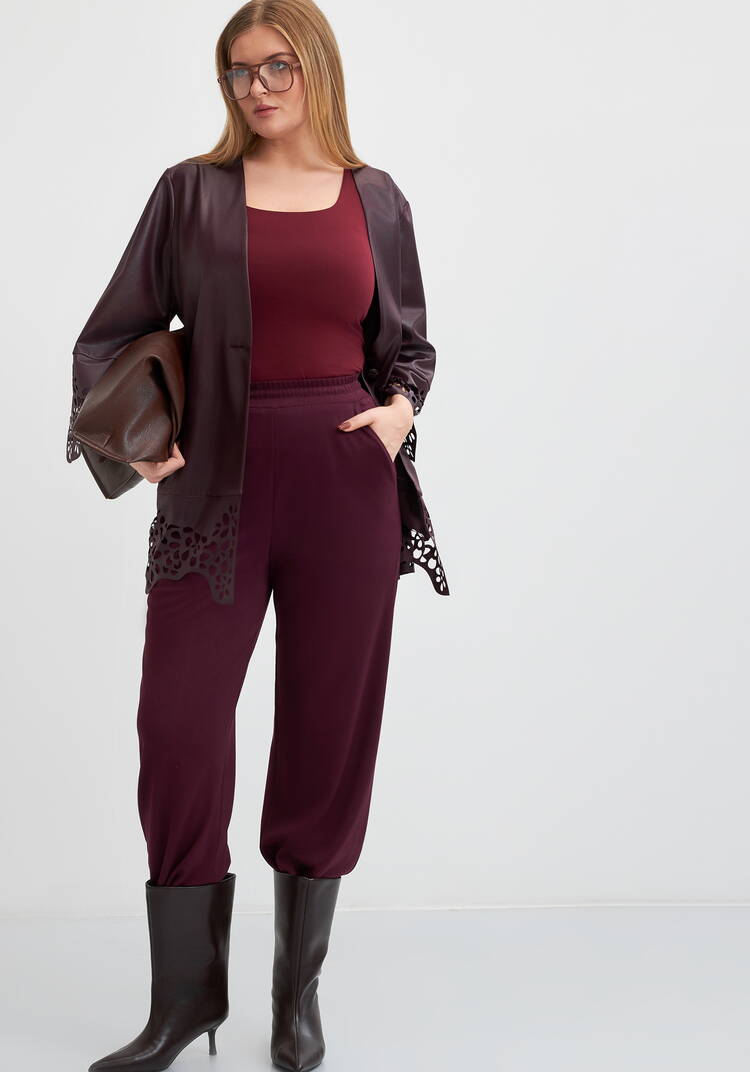 Брюки трикотажные свободного кроя шир.  750, рис. 6