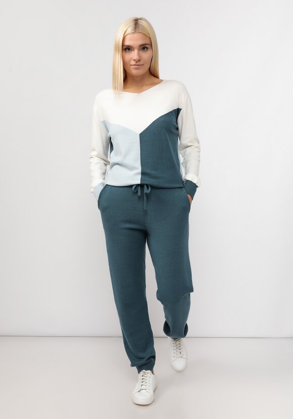 Брюки вязаные с высокой посадкой шир.  580, рис. 16