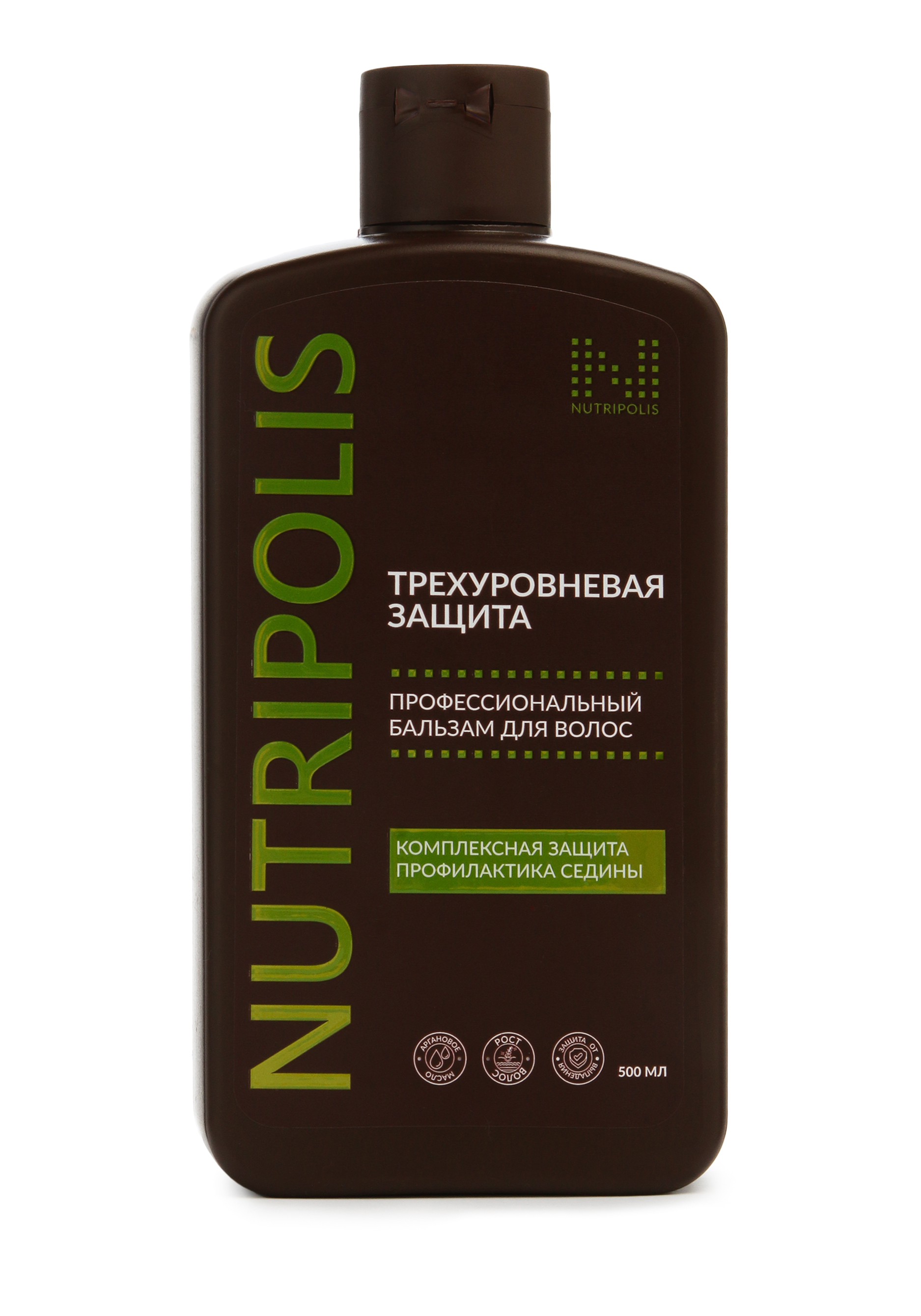 Бальзам ТРЕХУРОВНЕВАЯ ЗАЩИТА, от седины