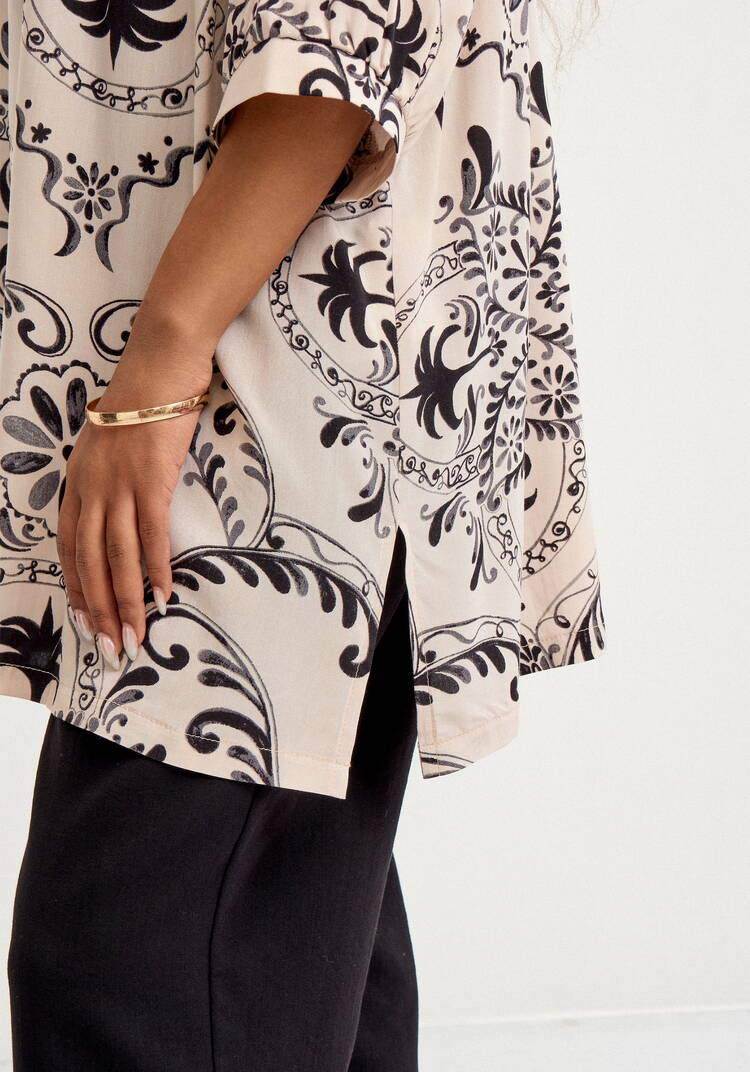 Туника с принтом свободного кроя шир.  750, рис. 14