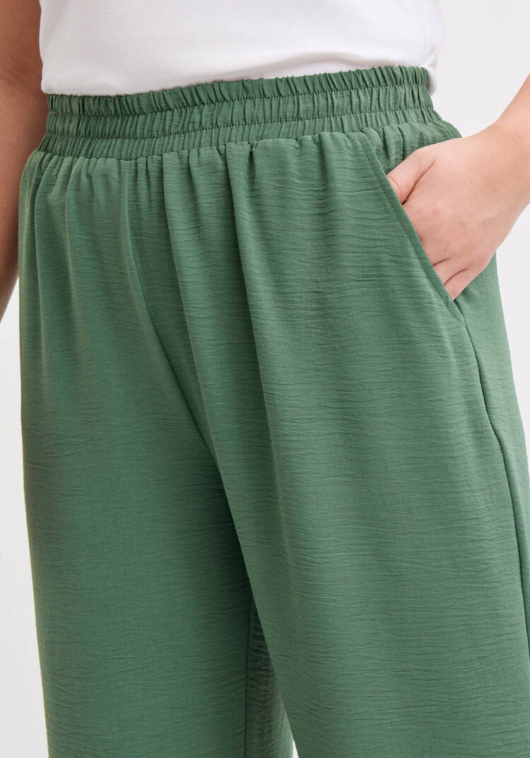 Брюки широкие на резинке по талии шир.  750, рис. 9