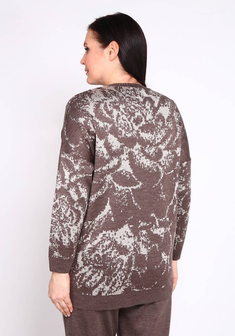 Туника свободного кроя с цветочным орнаментом шир.  750, рис. 10