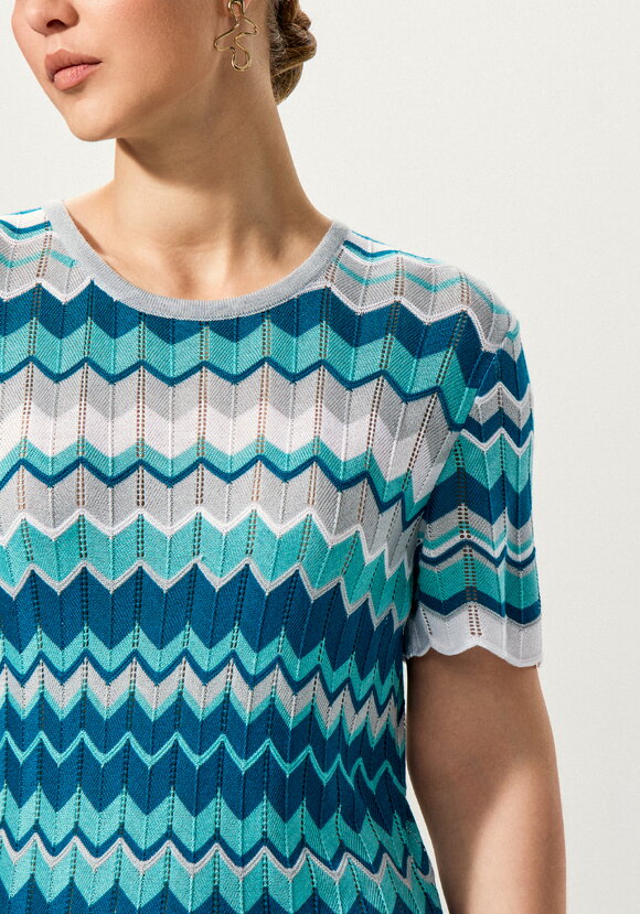 Платье с рисунком морской волны шир.  580, рис. 44