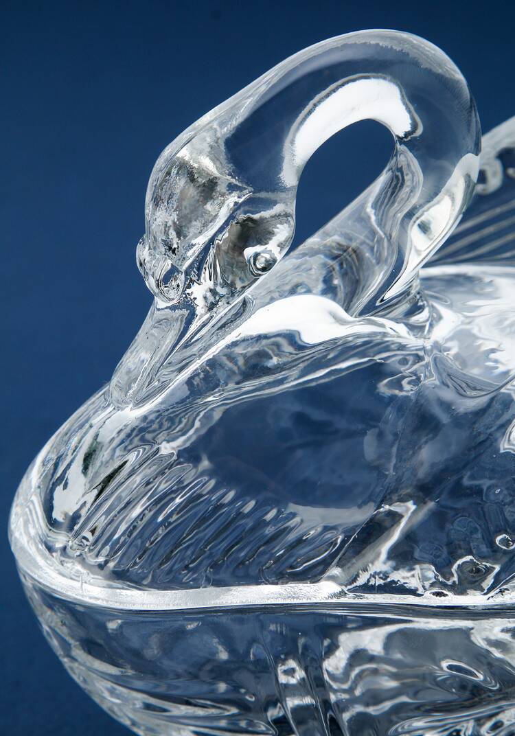 Икорница c крышкой Лебедь шир.  750, рис. 3