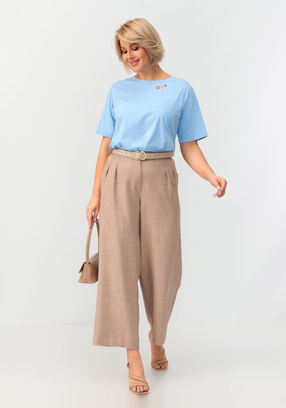 Блуза с принтом стрекоза шир.  580, рис. 9