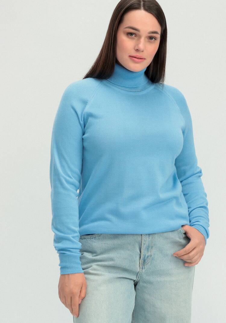 Джемпер прямого силуэта с высоким воротом шир.  750, рис. 25